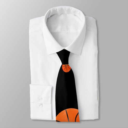 分散させたバスケットボール|のスポーツのギフト ネクタイ (タイ)