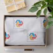 分散させたロゴ 薄葉紙 (ギフト)