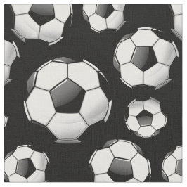 分散させた光沢のある円形のサッカーボール ファブリック