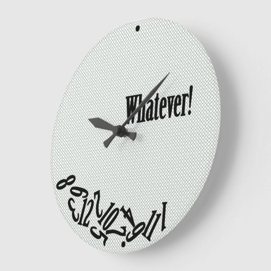 -分散させた数ものは何でも ラージ壁時計 (傾斜)