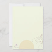 分散させた種の妊娠の発表 案内状 (裏面)