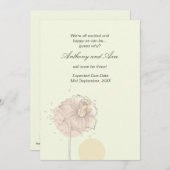 分散させた種の妊娠の発表 案内状 (正面/裏面)