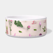 分散させた花のピンク ボウル (左)