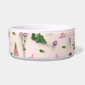 分散させた花のピンク ボウル (右)