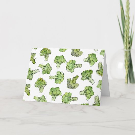 分散するブロッコリー- カード (正面)