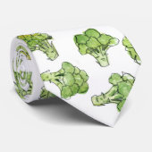 分散するブロッコリー- ネクタイ (ロール)