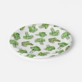 分散するブロッコリー- ペーパープレート (アングル)