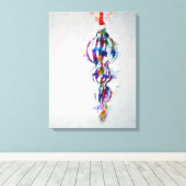 分散カラーオーナメントキャンバスアート キャンバスプリント (インサイチュ (ウッドフロア))