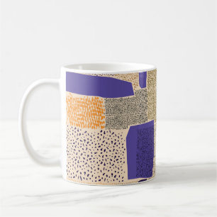 分散ジオメトリ線：抽象芸術アート コーヒーマグカップ