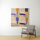 分散ジオメトリ線：抽象芸術アート タペストリー (インサイチュ)