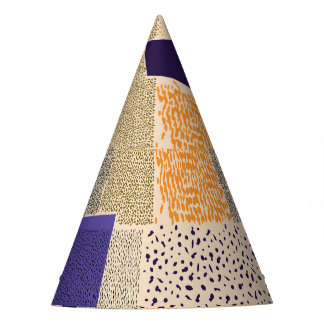 分散ジオメトリ線：抽象芸術アート パーティーハット