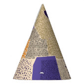 分散ジオメトリ線：抽象芸術アート パーティーハット (左)