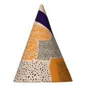 分散ジオメトリ線：抽象芸術アート パーティーハット (右)