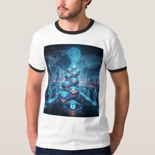"分散型の未来" Tシャツ (正面)