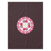 分散水色さくらんぼパターン テーブルクロス (正面)