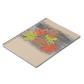 分散葉型スパイラルノートブック ノートブック (左側)