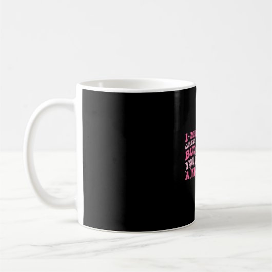 分数のジョークは得意じゃないかも コーヒーマグカップ (左)