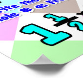 分数の乗算{Math Poster} ポスター (角)