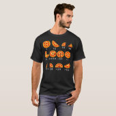 分数の数学 ピザ バックトゥスクール 先生 Tシャツ (正面フル)