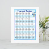 分数の追加と減算が可能テンプレート – シート (スタンド正面)