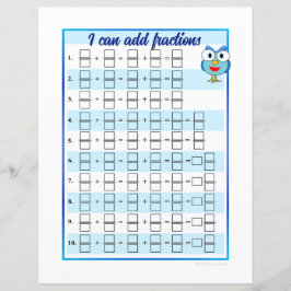 分数の追加と減算が可能テンプレート – シート