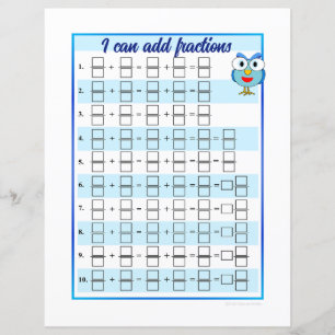 分数の追加と減算が可能テンプレート – シート