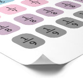 分数を学ぶ ポスター (角)