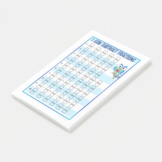 分数を追加できる – 青いポストイットノート ポストイット (アングル)