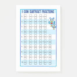 分数を追加できる – 青いポストイットノート ポストイット