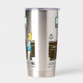 分数ステンレス鋼 保温保冷タンブラー (左面)