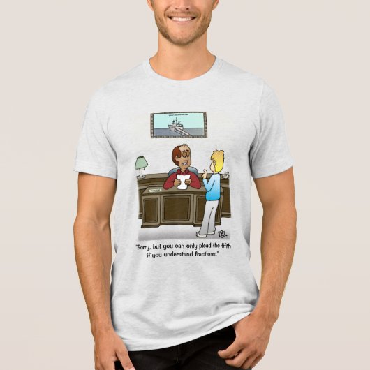 分数メンズホワイトフレック トライブレンドＴシャツ (正面)