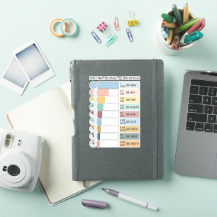 分数、小数、パーセンテージのレインボーキッズ シール