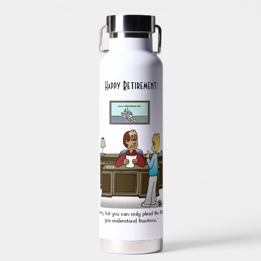 分数（白） ウォーターボトル (正面)