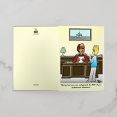 分数 箔グリーティングカード (外側レイダウン)