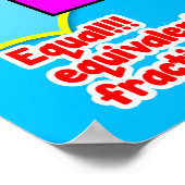 分数{Math Poster/いかりグラフ} ポスター (角)