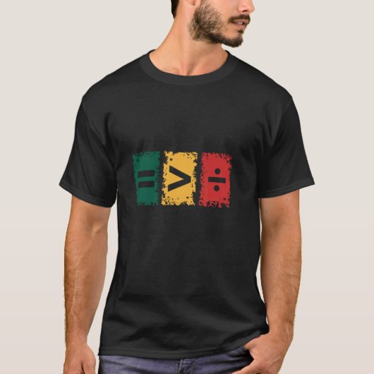 分断より平等が大切 Tシャツ (正面)