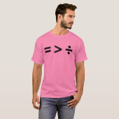 分断より平等が大切 Tシャツ (正面フル)