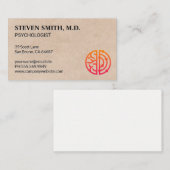 分析とクリエイティブの心 | 心理学 名刺 (正面/裏面)