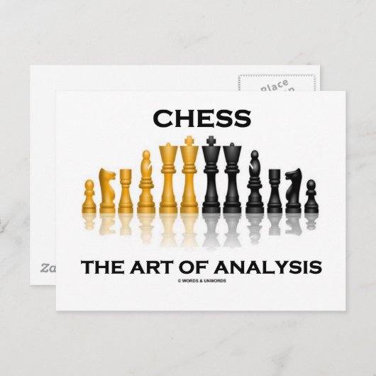 分析の技術をチェスにする ポストカード (正面/裏面)