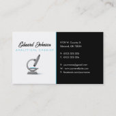 分析化学者 |科学顕微鏡 名刺 (正面)