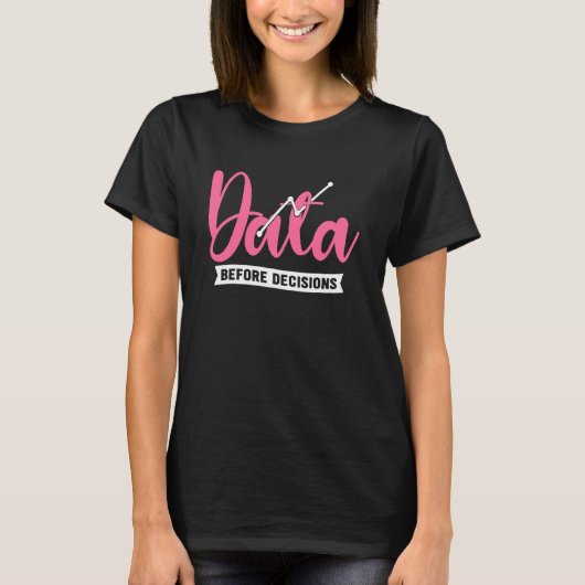 分析的思考：決断前のデータ Tシャツ (正面)