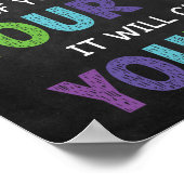 分析観点の教室についてやる気を起こさせる ポスター (角)