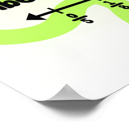 分母のような分数の追加/減算 ポスター (角)