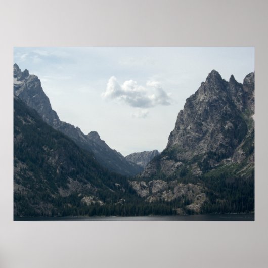 分水嶺プリント ポスター (正面)