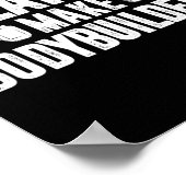 分版ボディビルダーを作成フィットネストレーニング ポスター (角)