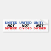 分統一された割なし – 赤、白、青 バンパーステッカー (正面)