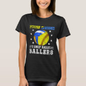 分裂した家は私だけLlers Softll Volleyll Dを育てます Tシャツ (正面)