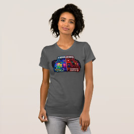 分裂する家 カートゥーン スプリットパネル Tシャツ