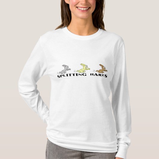 分裂のノウサギのワイシャツ Tシャツ (正面)