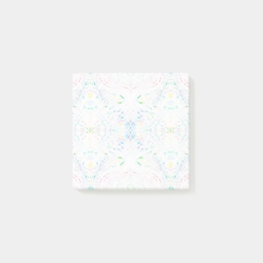 分裂の光 虹色の抽象的な水彩画アート ポストイット (正面)